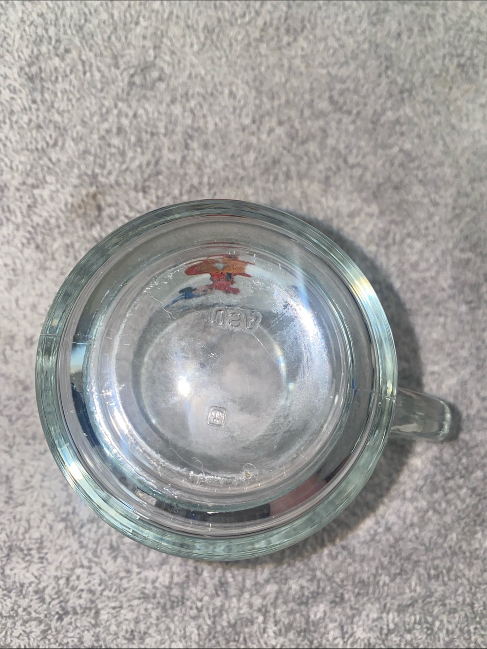 💋 Vintage Disney Fantasia 1940 Mickey Mouse Collectors Glass Coffee Mug Tea Cup! - Picture 3 of 8